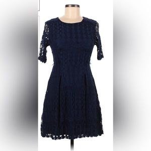 Blue lace dress